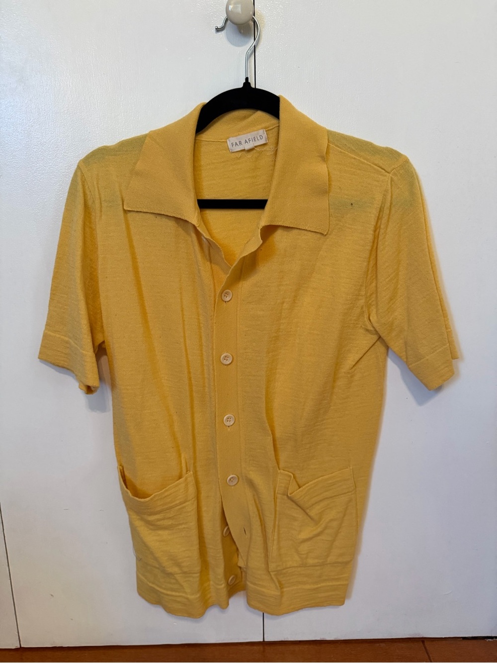 Far Afield Men’s Mustard Short-Sleeve Button-Down Shirt